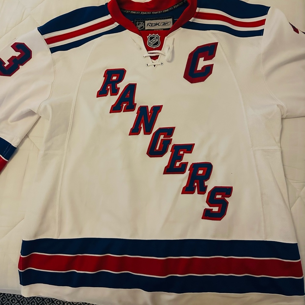 CCM Red and White Hockey Jersey
